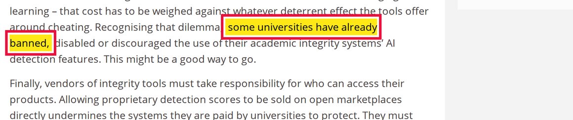 Highlighted citation in Times Higher Education